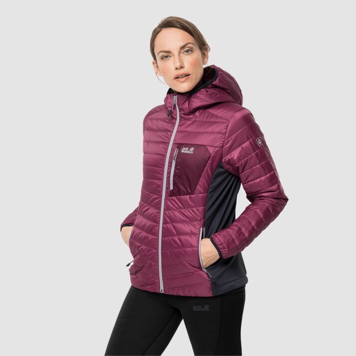 Chamarra Cortavientos Jack Wolfskin Routeburn Mujer Morados Mexico-1562978